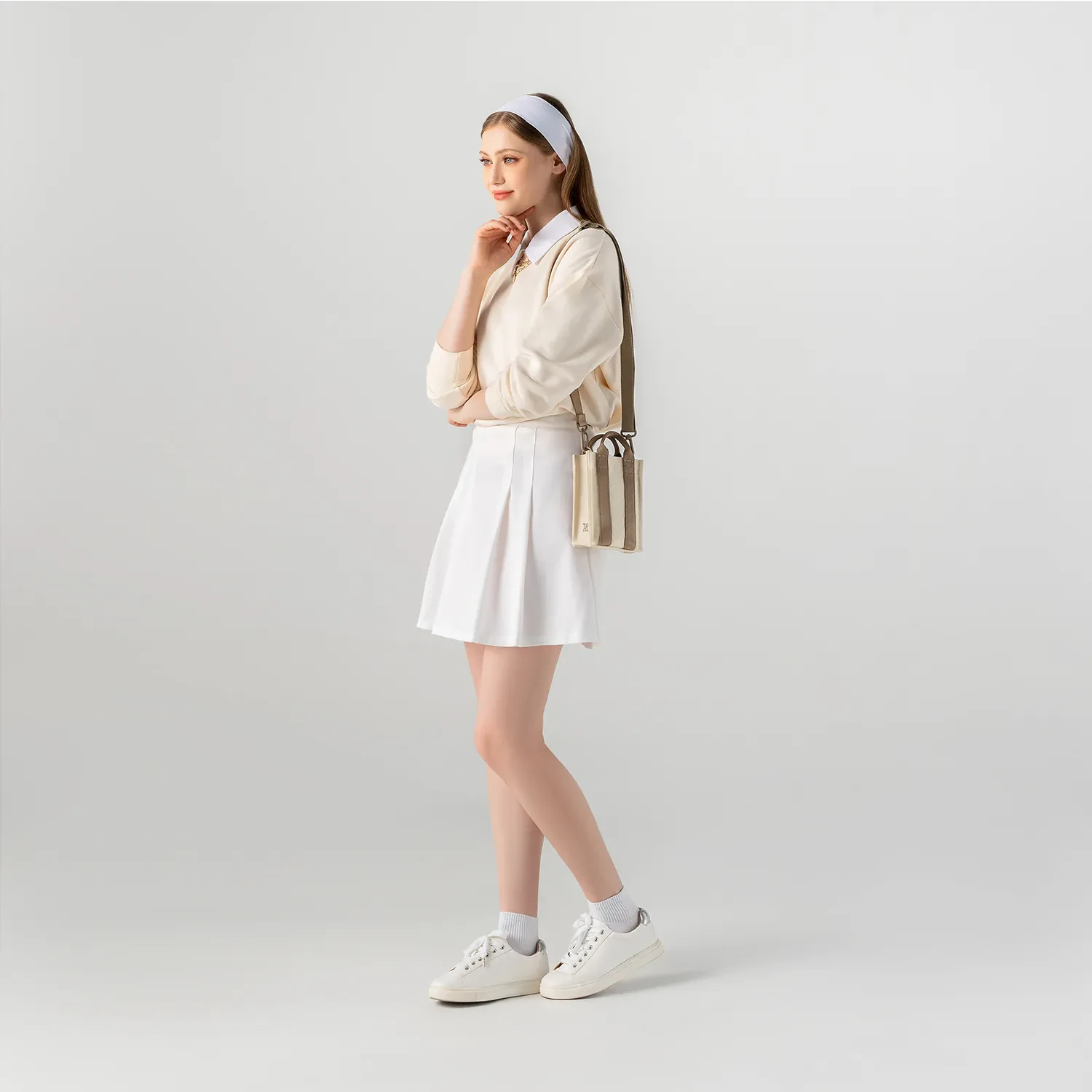 TURA PHONE BAG - OATMILK